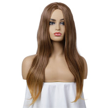 Load image into Gallery viewer, Kelly | Brown Long Straight Synthetic Hair Wig