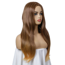 Load image into Gallery viewer, Kelly | Brown Long Straight Synthetic Hair Wig