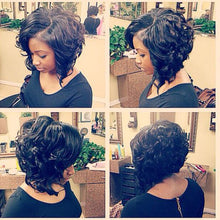 Load image into Gallery viewer, Debbie | Black Medium Curly Synthetic Hair Wig