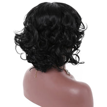 Load image into Gallery viewer, Lila | Black Medium Wavy Synthetic Hair Wig