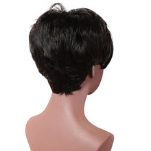 Load image into Gallery viewer, Makayla | Black Short Pixie Cut Wavy Synthetic Hair Wig With Bangs