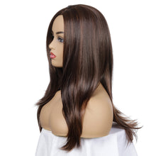 Load image into Gallery viewer, Miriam | Brown Long Straight Synthetic Hair Wig