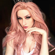 Load image into Gallery viewer, Sakura | Pink Long Wavy Synthetic Hair Wig