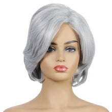 Load image into Gallery viewer, The Fox | Grey Medium Wavy Synthetic Hair Wig