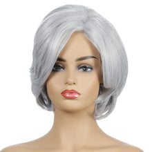 Load image into Gallery viewer, The Fox | Grey Medium Wavy Synthetic Hair Wig