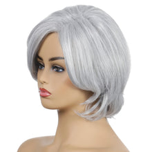 Load image into Gallery viewer, The Fox | Grey Medium Wavy Synthetic Hair Wig