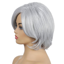 Load image into Gallery viewer, The Fox | Grey Medium Wavy Synthetic Hair Wig