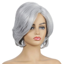 Load image into Gallery viewer, The Fox | Grey Medium Wavy Synthetic Hair Wig