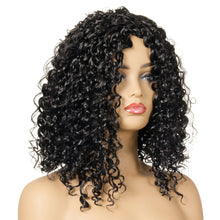 Load image into Gallery viewer, JOMO | Black Full Afro Kinky Curly Medium Length Synthetic Wig