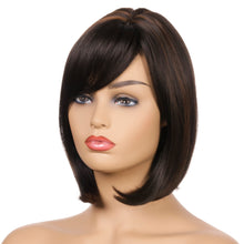 Load image into Gallery viewer, Helen | Black Medium Straight Synthetic Hair Wig