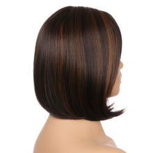 Load image into Gallery viewer, Helen | Black Medium Straight Synthetic Hair Wig