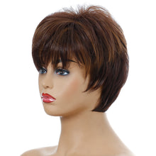 Load image into Gallery viewer, Bye Felicia | Brown Short Pixie Cut Wavy Synthetic Hair Wig