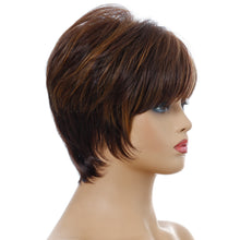 Load image into Gallery viewer, Bye Felicia | Brown Short Pixie Cut Wavy Synthetic Hair Wig