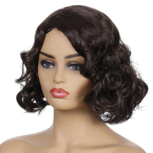 Load image into Gallery viewer, Rose | Black Short Pixie Cut Wavy Synthetic Hair Wig