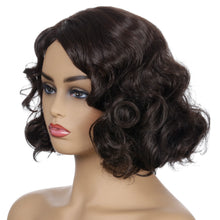 Load image into Gallery viewer, Rose | Black Short Pixie Cut Wavy Synthetic Hair Wig