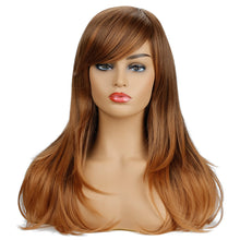 Load image into Gallery viewer, Daisy | Brown Long Straight Synthetic Hair Wig