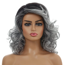 Load image into Gallery viewer, Sharon | Grey Long Wavy Synthetic Hair Wig