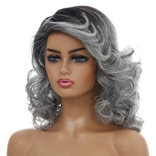 Load image into Gallery viewer, Sharon | Grey Long Wavy Synthetic Hair Wig