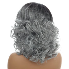 Load image into Gallery viewer, Sharon | Grey Long Wavy Synthetic Hair Wig