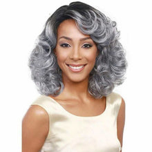 Load image into Gallery viewer, Sharon | Grey Long Wavy Synthetic Hair Wig