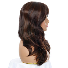 Load image into Gallery viewer, Club Hopper | Brown Long Wavy Synthetic Hair Wig