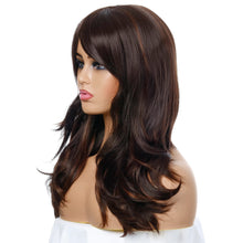 Load image into Gallery viewer, Club Hopper | Brown Long Wavy Synthetic Hair Wig