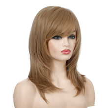 Load image into Gallery viewer, Whitney | Blonde Long Straight Synthetic Hair Wig With Bangs
