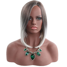 Load image into Gallery viewer, Modern Life | Grey Medium Straight Synthetic Hair Wig