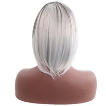 Load image into Gallery viewer, Modern Life | Grey Medium Straight Synthetic Hair Wig