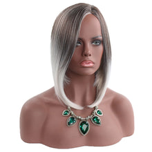 Load image into Gallery viewer, Modern Life | Grey Medium Straight Synthetic Hair Wig