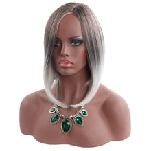 Load image into Gallery viewer, Modern Life | Grey Medium Straight Synthetic Hair Wig