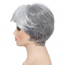 Load image into Gallery viewer, Sheila | Grey Short Pixie Cut Wavy Synthetic Hair Wig