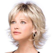 Load image into Gallery viewer, Top Notch | Blonde Medium Wavy Synthetic Hair Wig With Bangs