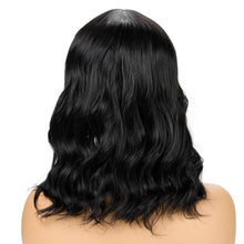 Load image into Gallery viewer, Courtney | Black Medium Long Wavy Synthetic Hair Wig With Bangs
