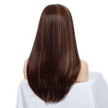 Load image into Gallery viewer, Flora | Brown Long Straight Synthetic Hair Wig