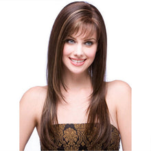 Load image into Gallery viewer, Flora | Brown Long Straight Synthetic Hair Wig