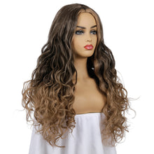 Load image into Gallery viewer, Carla | Brown Long Curly Synthetic Hair Wig