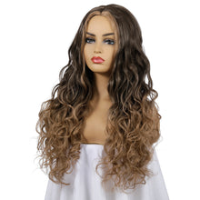 Load image into Gallery viewer, Carla | Brown Long Curly Synthetic Hair Wig