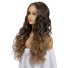 Load image into Gallery viewer, Carla | Brown Long Curly Synthetic Hair Wig