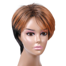 Load image into Gallery viewer, Anita | Blonde Short Pixie Cut Straight Synthetic Hair Wig With Bangs
