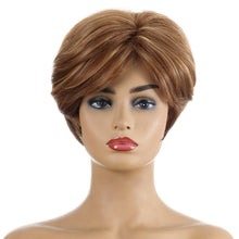 Load image into Gallery viewer, Martha | Brown Short Pixie Cut Straight Synthetic Hair Wig With Bangs