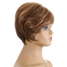 Load image into Gallery viewer, Martha | Brown Short Pixie Cut Straight Synthetic Hair Wig With Bangs