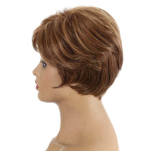 Load image into Gallery viewer, Martha | Brown Short Pixie Cut Straight Synthetic Hair Wig With Bangs
