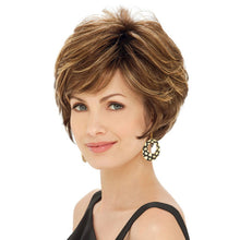Load image into Gallery viewer, Martha | Brown Short Pixie Cut Straight Synthetic Hair Wig With Bangs