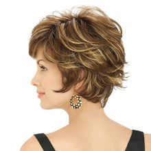 Load image into Gallery viewer, Martha | Brown Short Pixie Cut Straight Synthetic Hair Wig With Bangs
