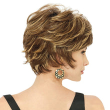 Load image into Gallery viewer, Martha | Brown Short Pixie Cut Straight Synthetic Hair Wig With Bangs