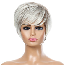Load image into Gallery viewer, Shannon | Blonde Short Pixie Cut Straight Synthetic Hair Wig With Bangs