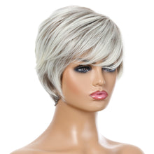 Load image into Gallery viewer, Shannon | Blonde Short Pixie Cut Straight Synthetic Hair Wig With Bangs
