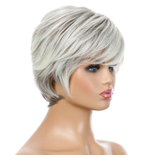 Load image into Gallery viewer, Shannon | Blonde Short Pixie Cut Straight Synthetic Hair Wig With Bangs