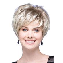 Load image into Gallery viewer, Shannon | Blonde Short Pixie Cut Straight Synthetic Hair Wig With Bangs